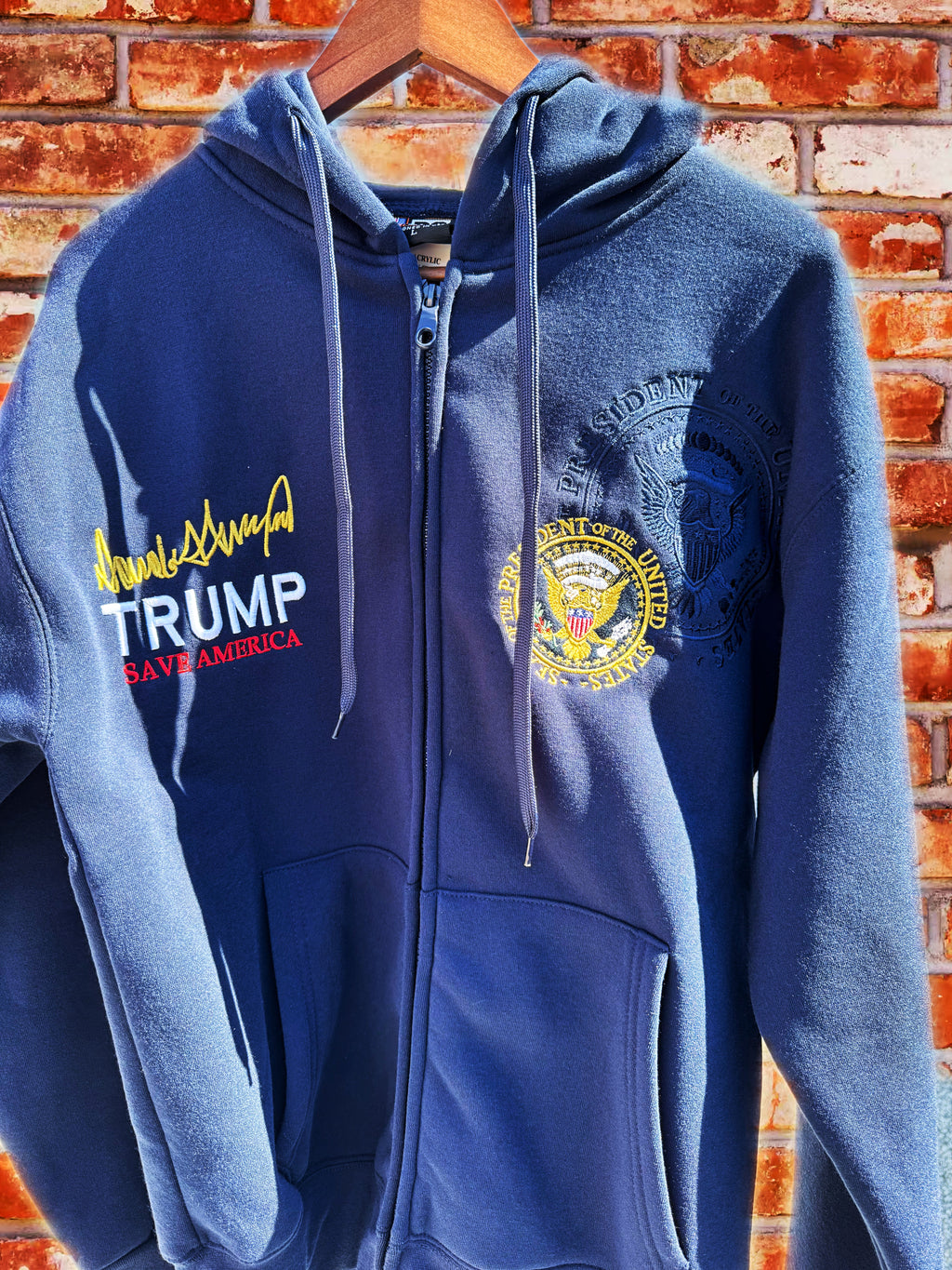 TRUMP ZIP UP PRESIDENTIAL SEAL HOODIE LIMITED EDITION