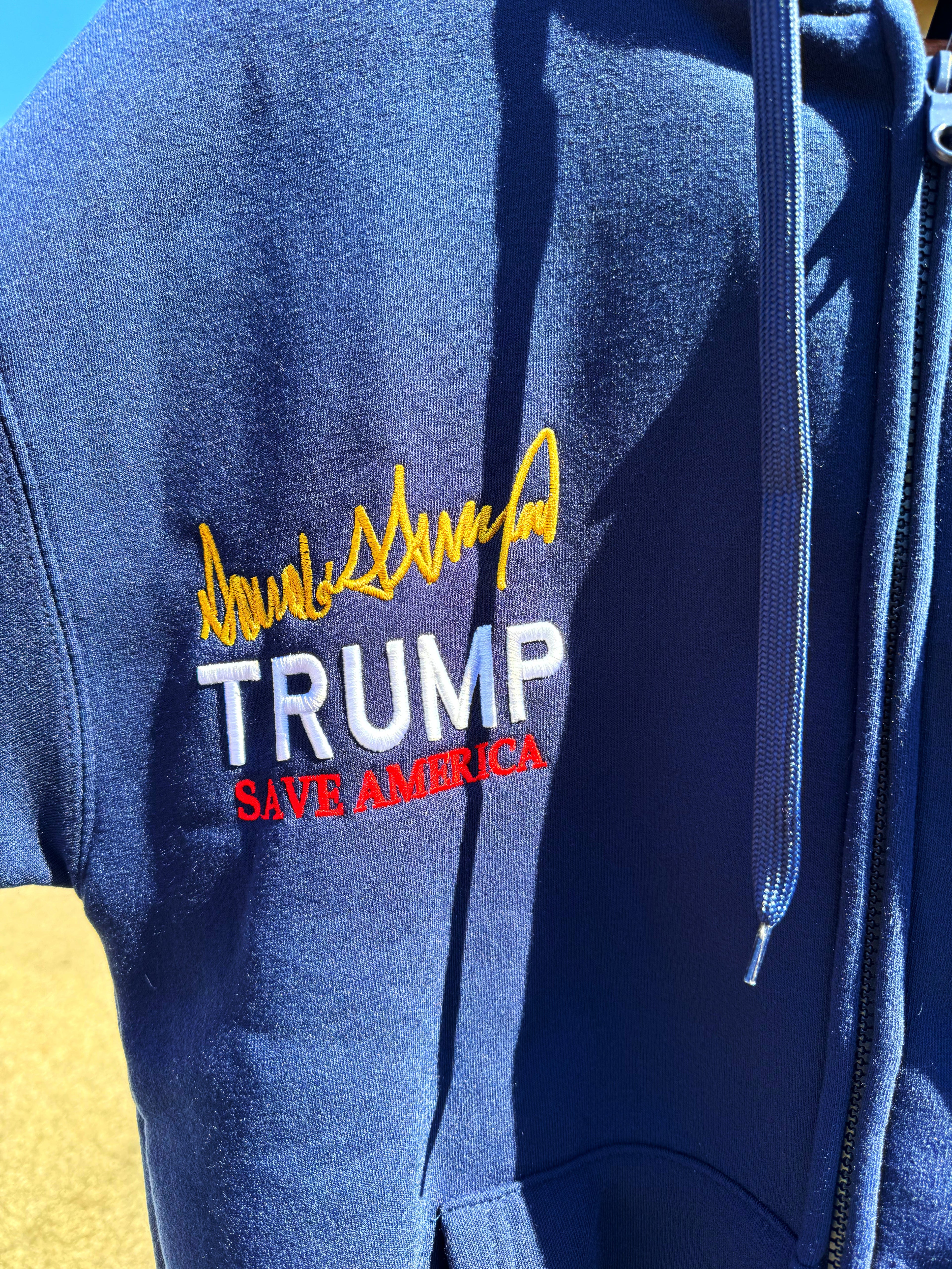 TRUMP ZIP UP PRESIDENTIAL SEAL HOODIE LIMITED EDITION