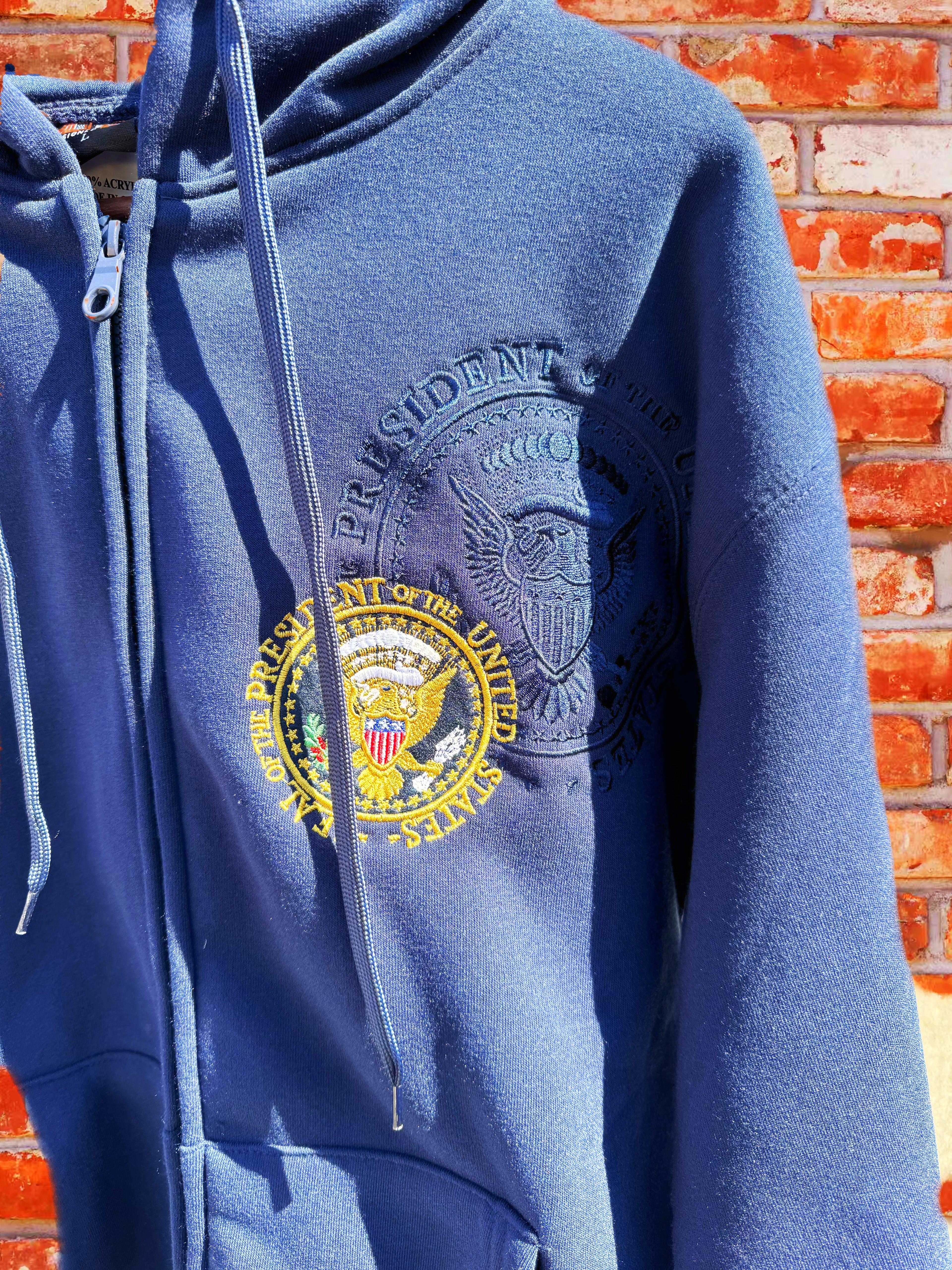 TRUMP ZIP UP PRESIDENTIAL SEAL HOODIE LIMITED EDITION